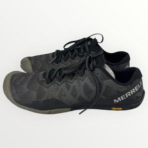 MERRELL Vapor Glove 3 Womens Barefoot Performance Lightweight Hiking Shoes Black